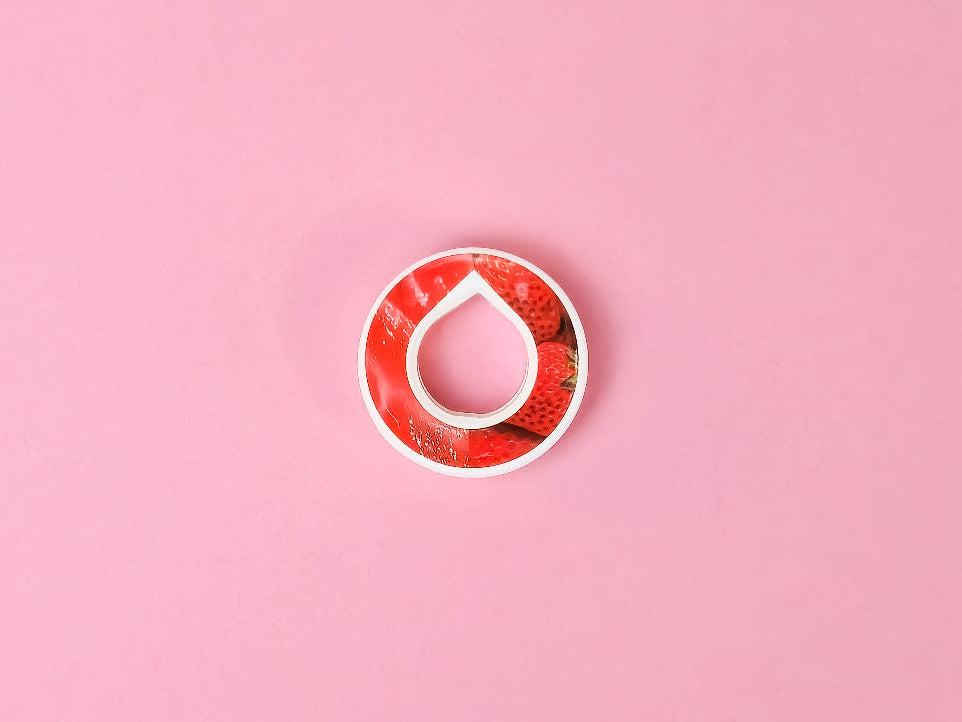 En Jordbær Aroma Ring som giver smagen af frisk Jordbær via duft